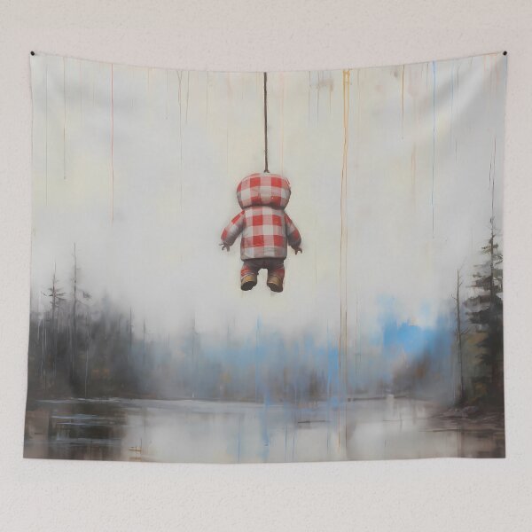 Item preview, climate crisis Floating Above Nature designed and sold by DeMuurdecoratie.