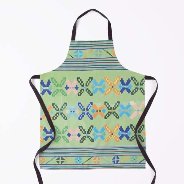 Item preview, Mexican embroidery textile folk art jade embroidery maximalist decor designed and sold by T-Mex.