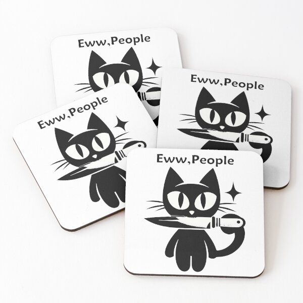 Artikelvorschau, Eww Leute, neue Leute, Mystery Cat – Quirky & Sassy Feline Tee entworfen und verkauft von toobel.