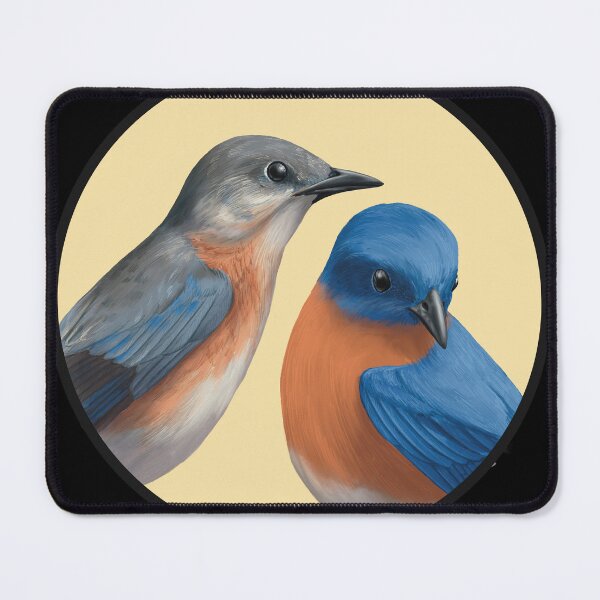 Item preview, Male and Female Eastern Bluebirds designed and sold by Nick Garnhart.