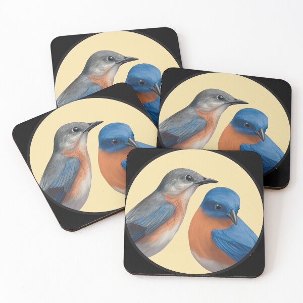 Item preview, Male and Female Eastern Bluebirds designed and sold by Nick Garnhart.