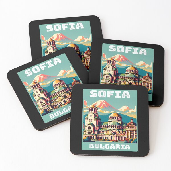 Item preview, Vintage Sofia Bulgaria Landmark Skyline. designed and sold by Unitepeople.