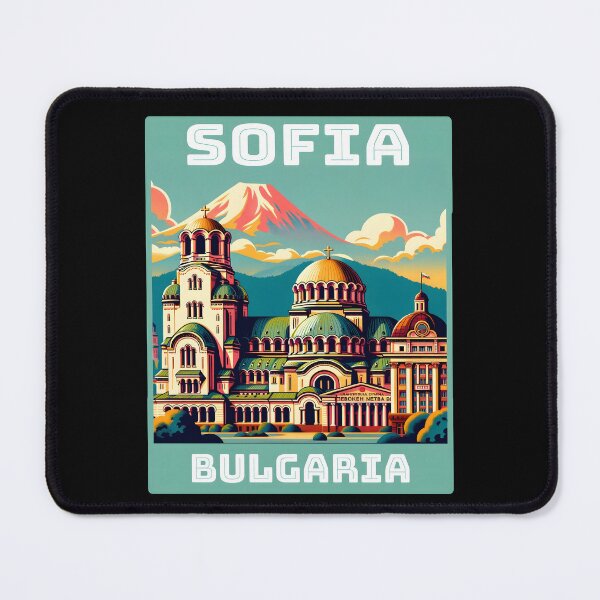 Item preview, Vintage Sofia Bulgaria Landmark Skyline. designed and sold by Unitepeople.