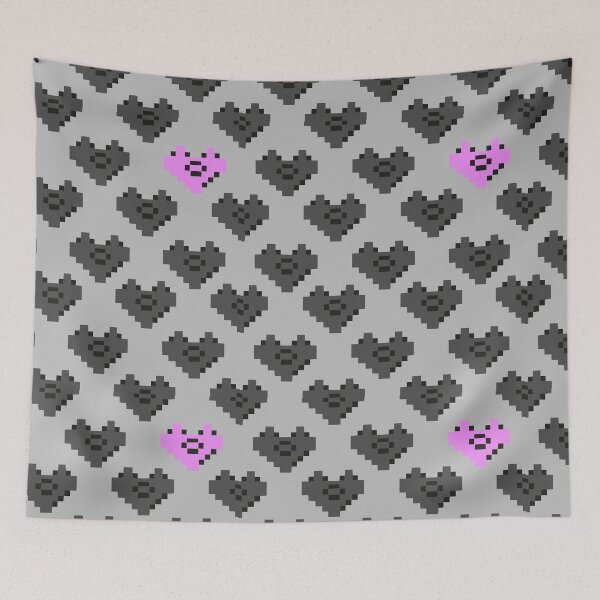 Item preview, Patrón de corazón pixelado con estampado de leopardo y un corazón rosa de 8 bits designed and sold by EmilyFNM3D.