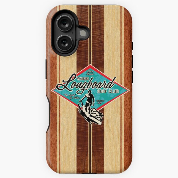 Waikiki Surf Club - Hawaii Surfer Surfing iPhone Tough Case