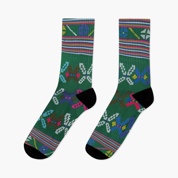 Item preview, Mexican emerald embroidery maya textile dopamine decor boho chic  designed and sold by T-Mex.