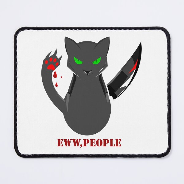 Item preview, eww people,ew people,Nocturnal Prowler - The Edgy Cat  designed and sold by toobel.