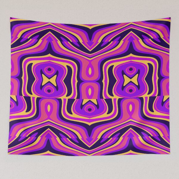 Item preview, Groovy Pink Hippie Trippy Pattern 3 Comforter designed and sold by LLdreams.