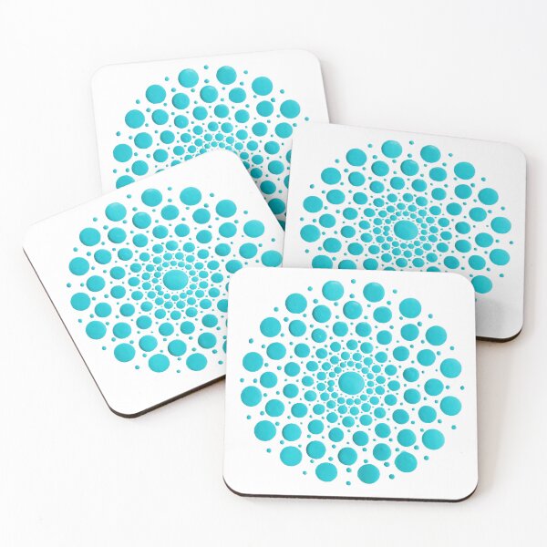 Item preview, Teal Dot Mandala designed and sold by Cardiff Creative.