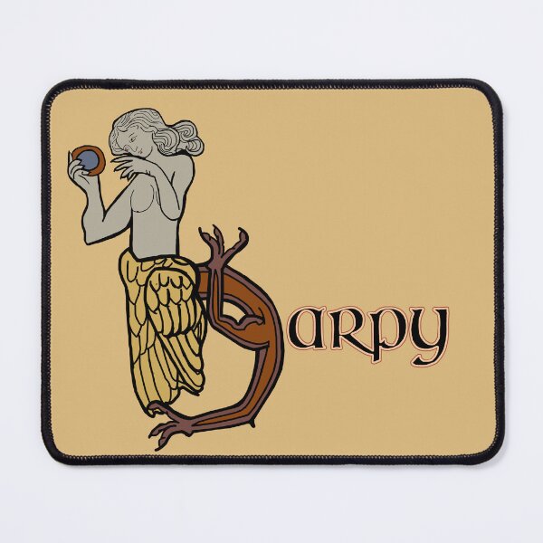 Item preview, H is for Harpy Medieval Marginalia designed and sold by Donnahuntriss.