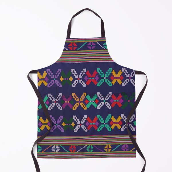 Item preview, Mexican embroidery purple bold decoration colorful maya print designed and sold by T-Mex.