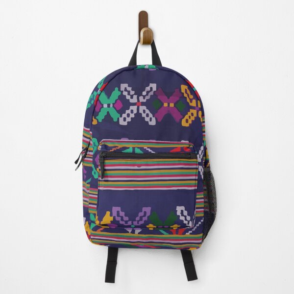 Item preview, Mexican embroidery purple bold decoration colorful maya print designed and sold by T-Mex.