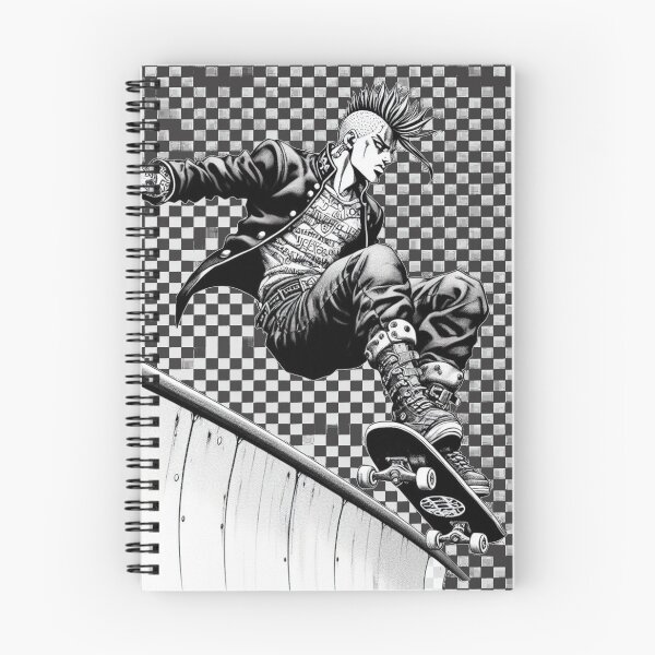 Aperçu de l'œuvre Un patineur prend de l'air sur le half-pipe créée et vendue par ThreadBorne.