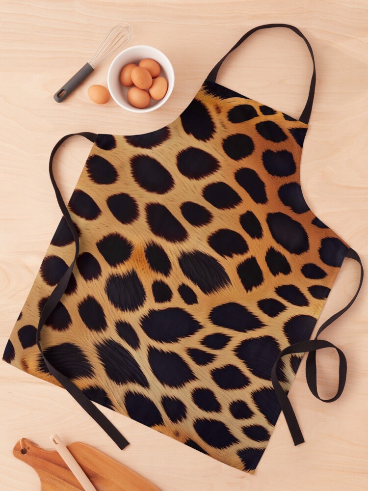 Thumbnail 1 of 6, Apron, Abstract Leopard Skin Pattern designed and sold by TheArtOfPat.