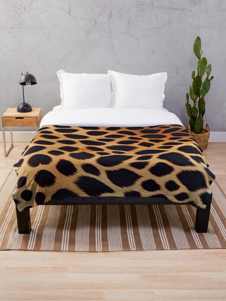 Thumbnail 1 of 6, Throw Blanket, Abstract Leopard Skin Pattern designed and sold by TheArtOfPat.