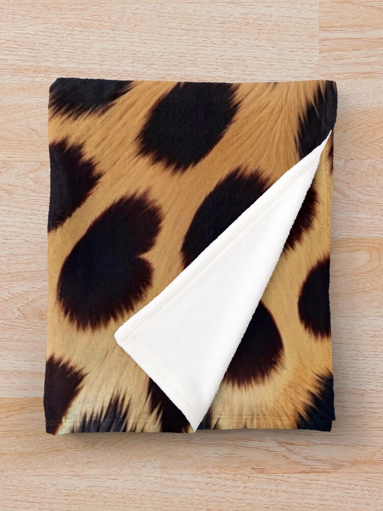 Thumbnail 3 of 6, Throw Blanket, Abstract Leopard Skin Pattern designed and sold by TheArtOfPat.