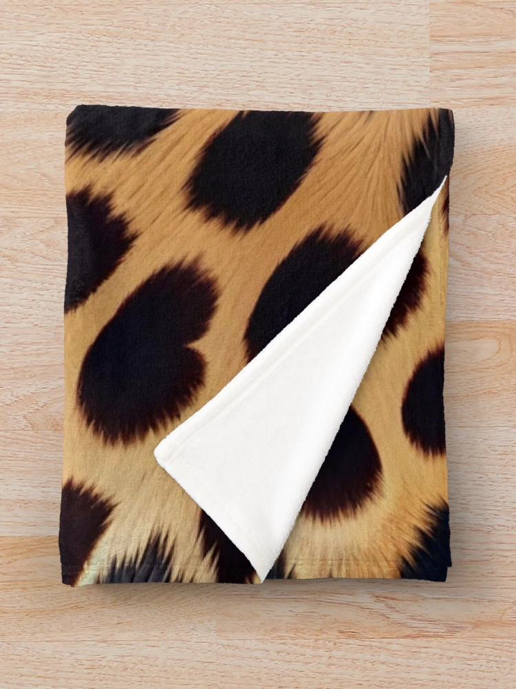 Thumbnail 3 of 6, Throw Blanket, Abstract Leopard Skin Pattern designed and sold by TheArtOfPat.