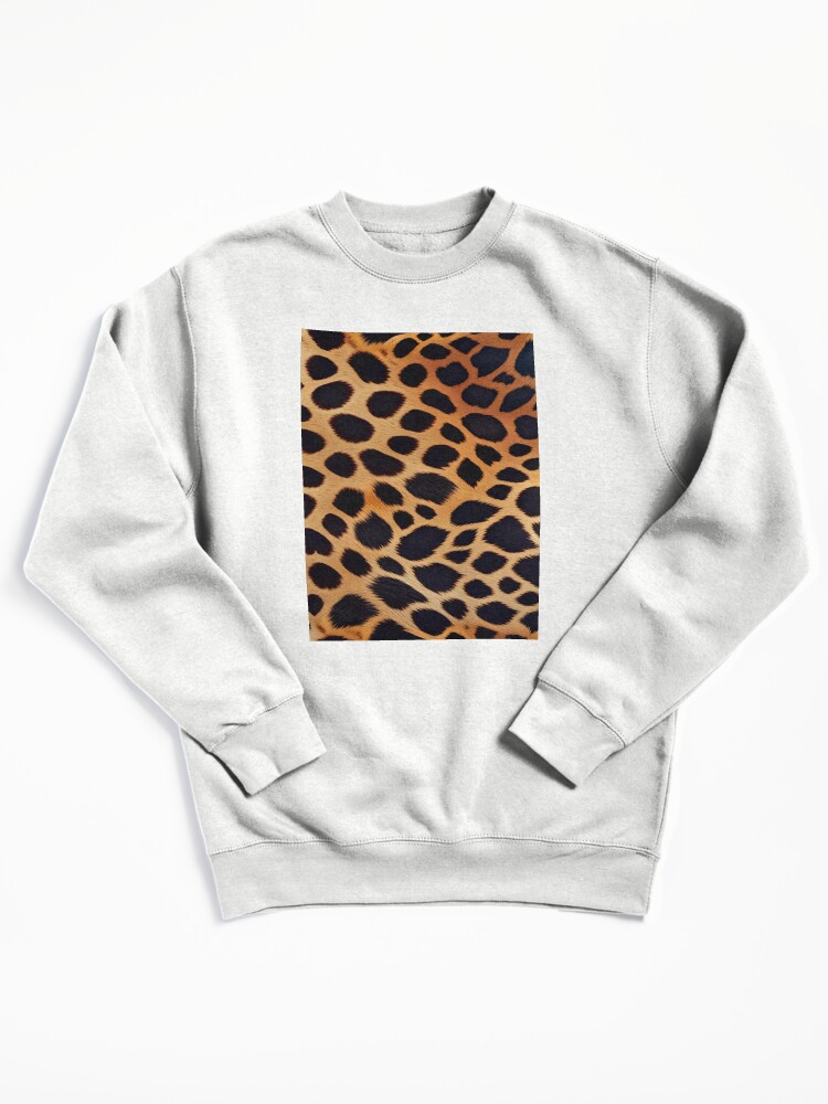 Thumbnail 3 of 6, Pullover Sweatshirt, Abstract Leopard Skin Pattern designed and sold by TheArtOfPat.