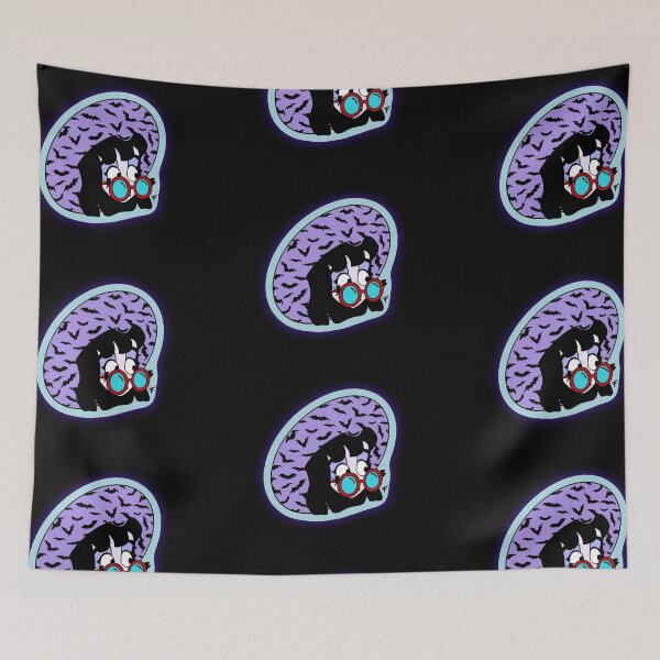 Item preview, Oh My, Batz - Blue Outline Background  designed and sold by The Abysmall.