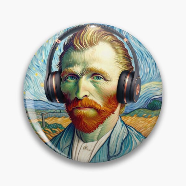 Item preview, Van Gogh with Headphones designed and sold by Lane L. Mälkin Design.