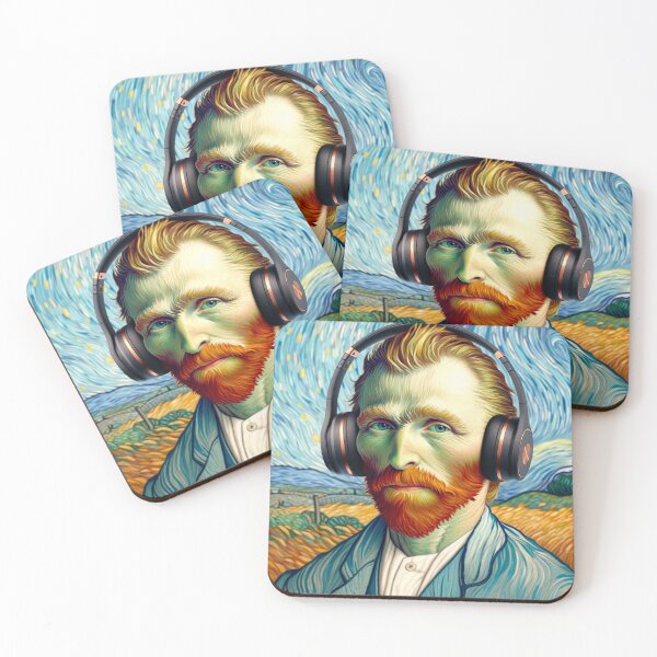 Item preview, Van Gogh with Headphones designed and sold by Lane L. Mälkin Design.