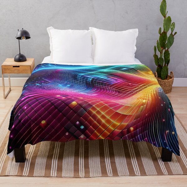 Item preview, 3D Checker Wave Pattern With Vibrant Colors designed and sold by Tamer ⭐⭐⭐⭐⭐.