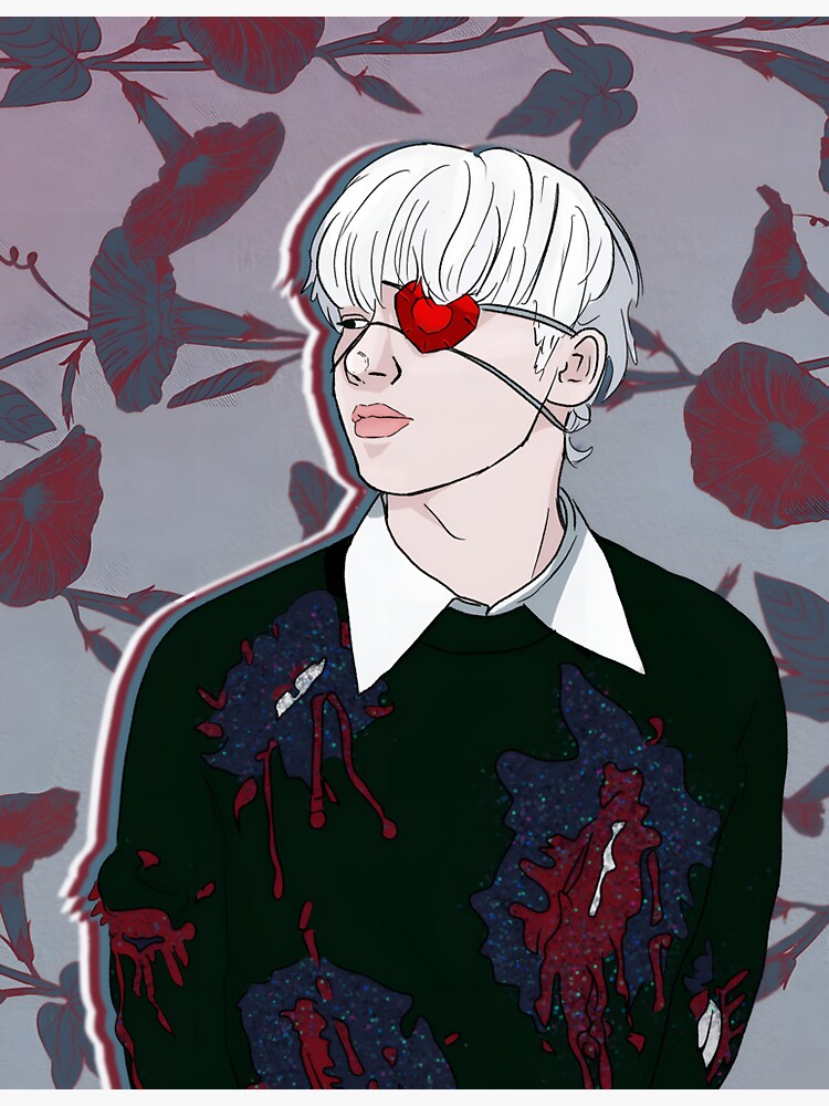 Thumbnail 3 von 3, Sticker, txt Huening Kai Vampir-Palette designt und verkauft von phineasgrimm.