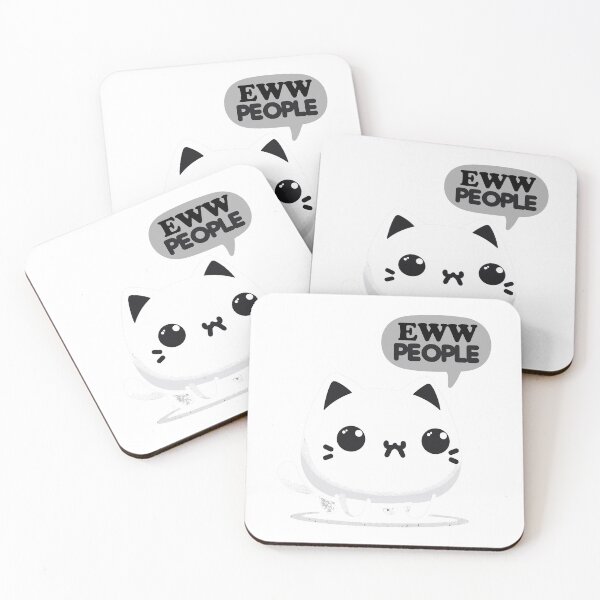 Item preview, eww people,ew people,Adorable Anti-Social Cat - Charming & Expressive Feline designed and sold by toobel.