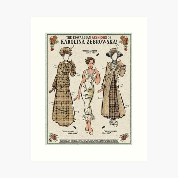 Item preview, The Edwardian Fashions of Karolina Żebrowska! designed and sold by ClementGrange.