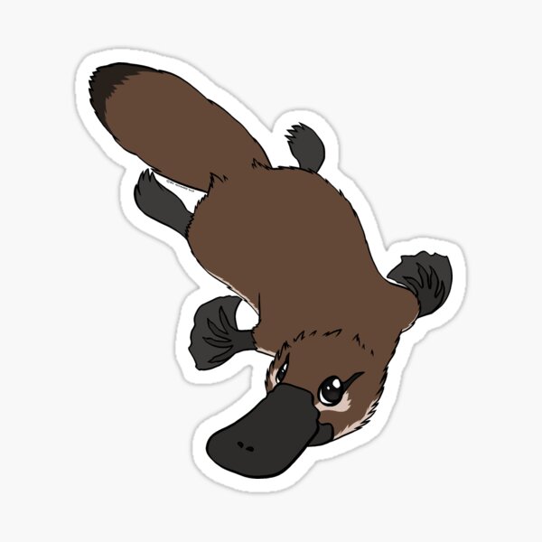 Weird and Wonderful World - Platypus Sticker