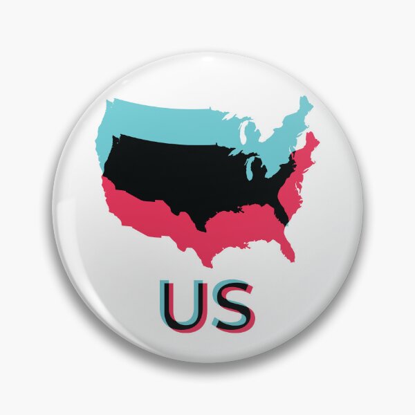 Item preview, Modern Social Media Style USA Map designed and sold by pelagio.
