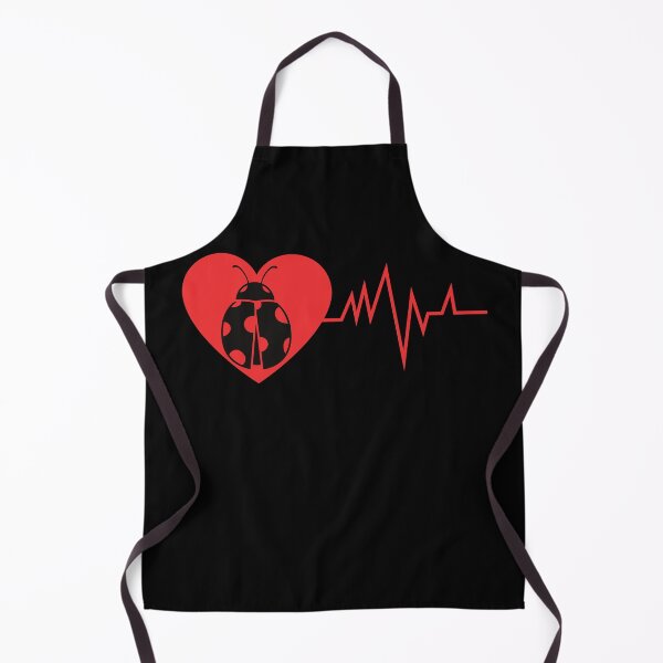 Item preview, Heart EKG Ladybug heartbeat designed and sold by MumMadeDesigns.