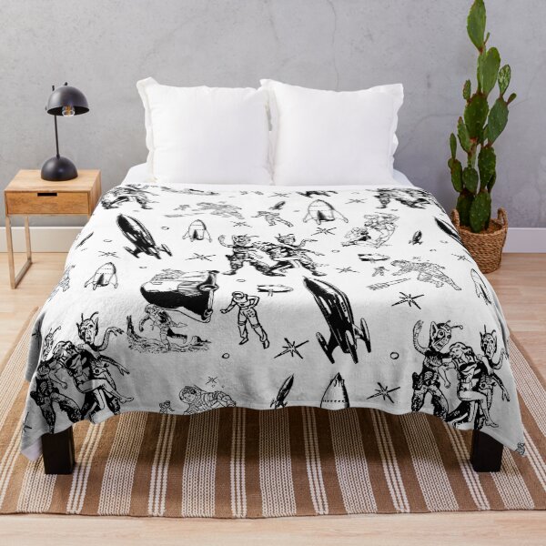 Item preview, vintage alien toile comic white designed and sold by Gossip Rag.