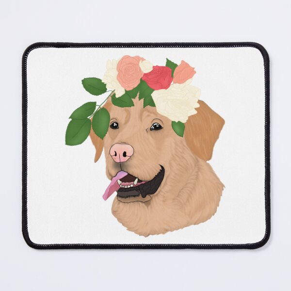 Item preview, Labrador with flower crown  designed and sold by Artistkhg.