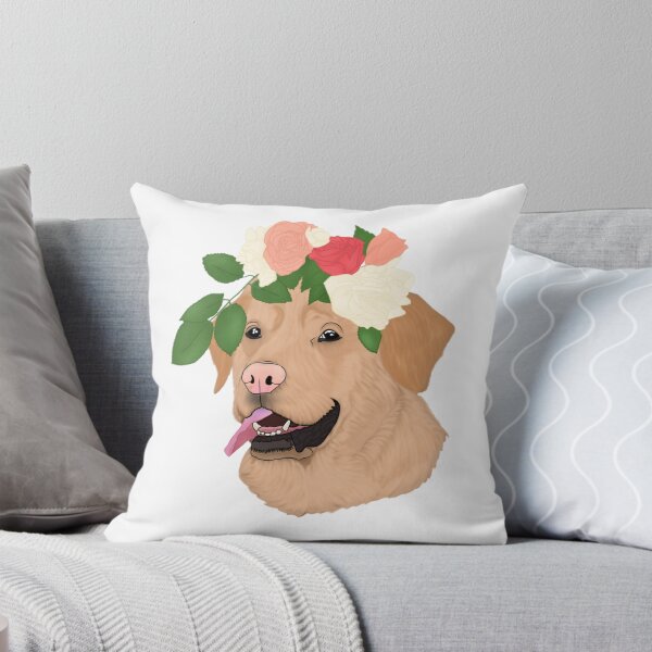 Item preview, Labrador with flower crown  designed and sold by Artistkhg.