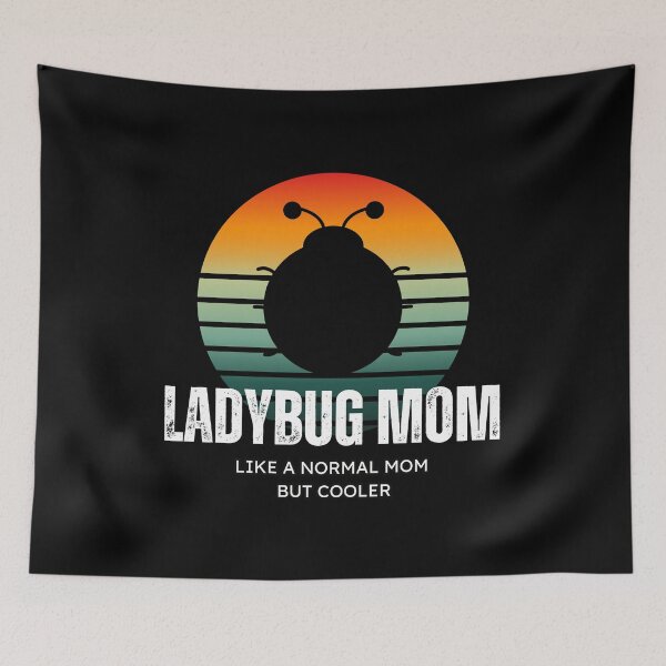Item preview, Cute retro style Ladybug mom graphic designed and sold by MumMadeDesigns.