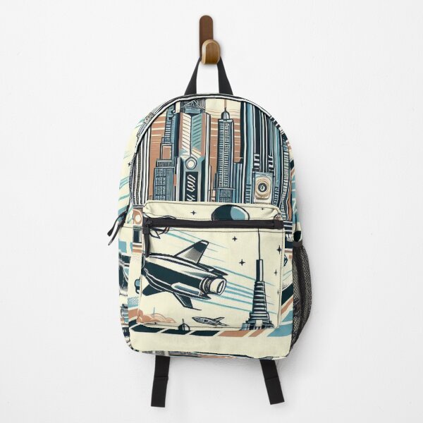 Item preview, Futuristic Cityscape with Classic Cars designed and sold by Wonderall.