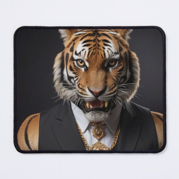 Item preview, Gold Tiger Portrait designed and sold by Lazoni.
