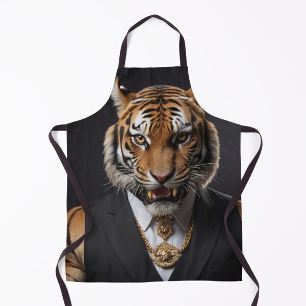 Item preview, Gold Tiger Portrait designed and sold by Lazoni.