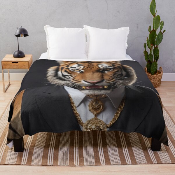 Item preview, Gold Tiger Portrait designed and sold by Lazoni.