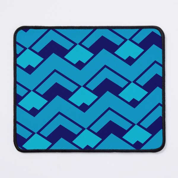 Item preview, Navy Blue Layered Repeating Triangles Unlimited Ornaments Pattern designed and sold by Alchemy-A-La-G.