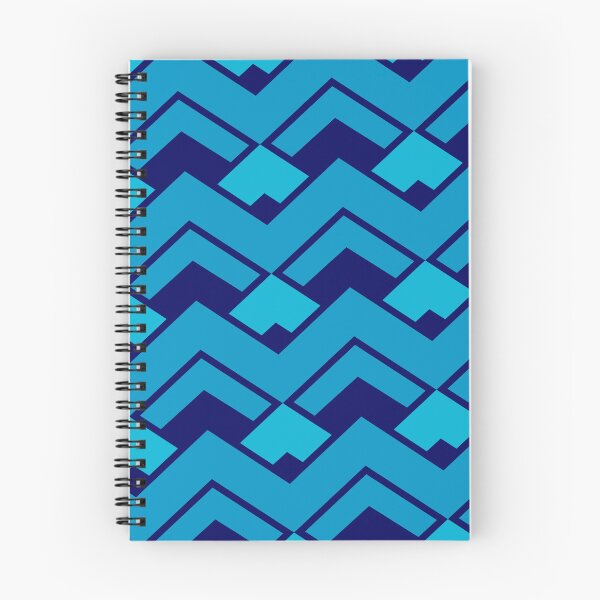 Item preview, Navy Blue Layered Repeating Triangles Unlimited Ornaments Pattern designed and sold by Alchemy-A-La-G.