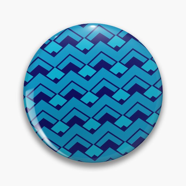 Item preview, Navy Blue Layered Repeating Triangles Unlimited Ornaments Pattern designed and sold by Alchemy-A-La-G.