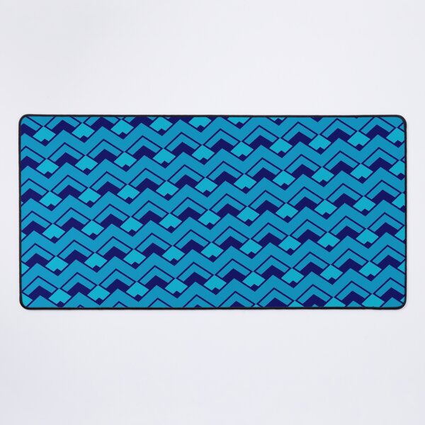 Item preview, Navy Blue Layered Repeating Triangles Unlimited Ornaments Pattern designed and sold by Alchemy-A-La-G.
