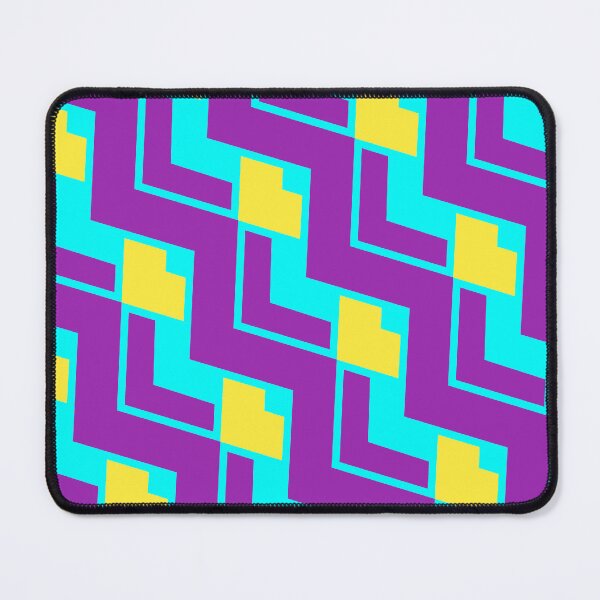 Item preview, Purple & Yellow Layered Repeating Triangles Unlimited Ornaments Pattern designed and sold by Alchemy-A-La-G.