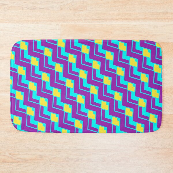 Item preview, Purple & Yellow Layered Repeating Triangles Unlimited Ornaments Pattern designed and sold by Alchemy-A-La-G.
