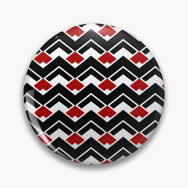 Item preview, Black & Red Layered Repeating Triangles Unlimited Ornaments Pattern designed and sold by Alchemy-A-La-G.