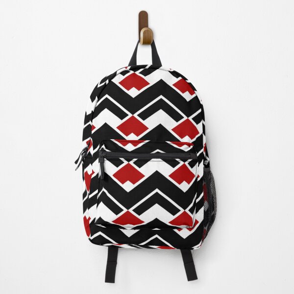 Item preview, Black & Red Layered Repeating Triangles Unlimited Ornaments Pattern designed and sold by Alchemy-A-La-G.
