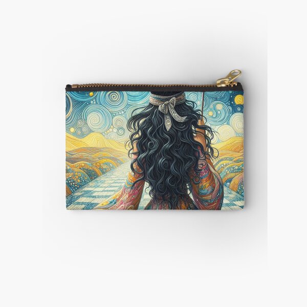Item preview, Dark Haired Woman with Umbrella designed and sold by HarmonyandSage.