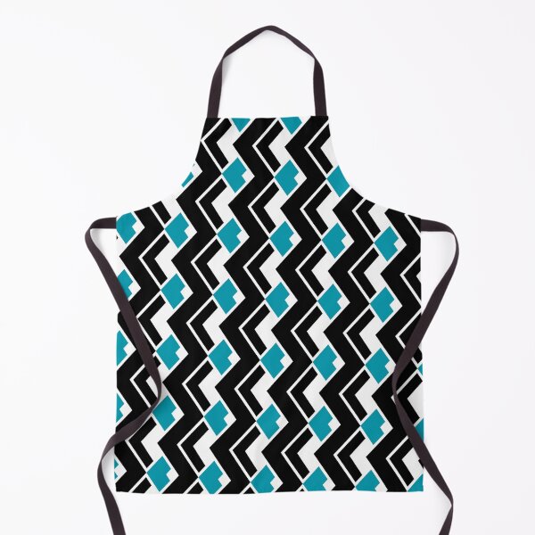 Item preview, Black & Teal Layered Repeating Triangles Unlimited Ornaments Pattern designed and sold by Alchemy-A-La-G.